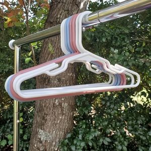 Kids White, Blue, & Red Clothes Hangers Pack of 8 | Good Condition